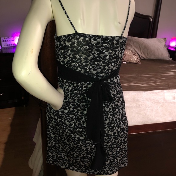 City Triangles S party dress lace print pockets - Picture 4 of 8